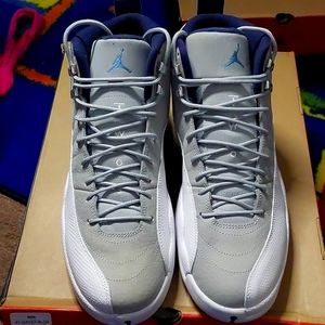 Jordan 12 grey university blue